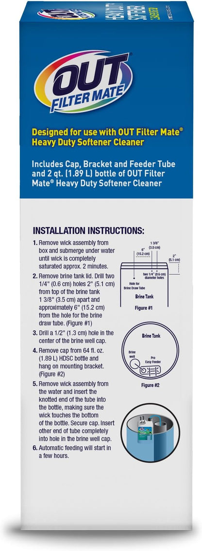 OUT Filter Mate Heavy Duty Water Softener Cleaner System Kit, Powerfully Removes Lime, Rust and Buildup