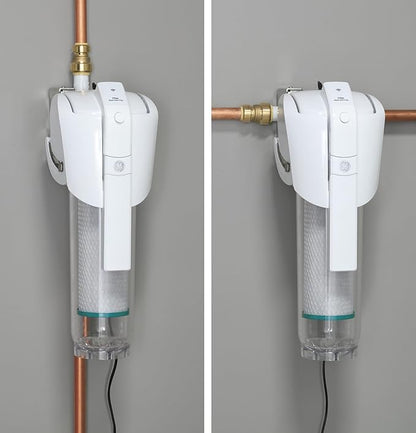 GE Smart Home Water Filter System + Advanced Replacement Filter (FTHTM) | Water Filtration System Reduces Odor, Sediment & Rust | WiFi Enabled | Three-Month Filter Life