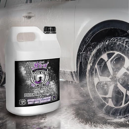 H.O.W Polish Iron Remover - Iron Out Remover Spray for Car Detailing | Remove Iron Particles in Car Paint, Motorcycle, RV & Boat | Use Before Clay Bar, Wax or Wash
