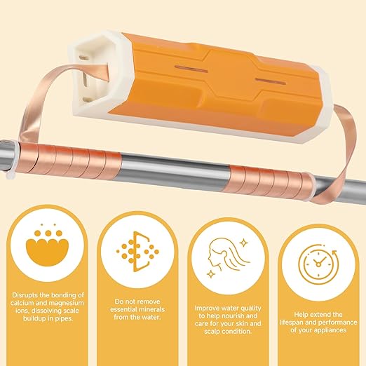 Capacitive Electronic Water Descaler with No-Salt Softener System is The Perfect Whole House Solution,Compatible with Pipes Up to 1Inch Model CWD24,Effectively Reducing Limescale and Mineral Deposits