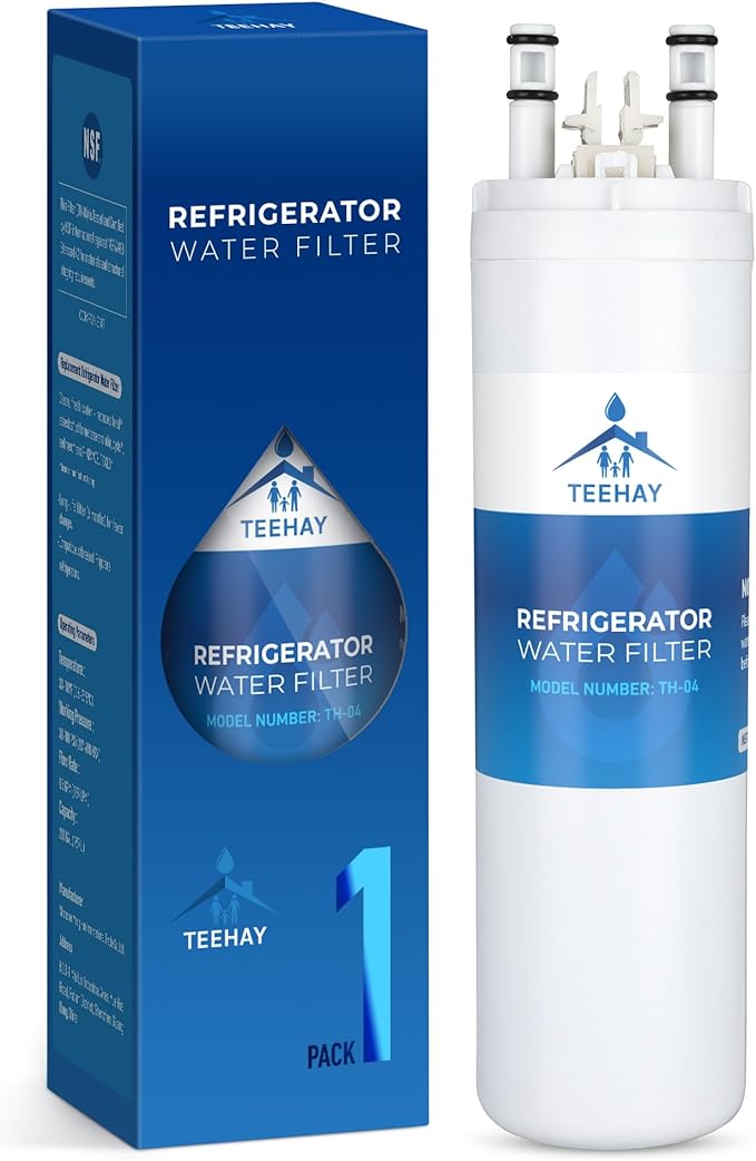 TEEHAY WF3CB Puresource3 Refrigerator Water Filter, Compatible with DFHS2313MF, FFEX2315QS, FFHS2311LB, FFHS2311LQ, FFHS2311LW, FFHS2311PF, 242069601, 242086201, AP4567491, PS3412266, 1 Pack