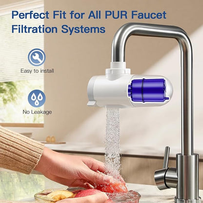 3 Pack Faucet Water Filter Replacement for All PUR, Compatible with NSF Certified Water Filter for Pur RF-9999 and RF-3375
