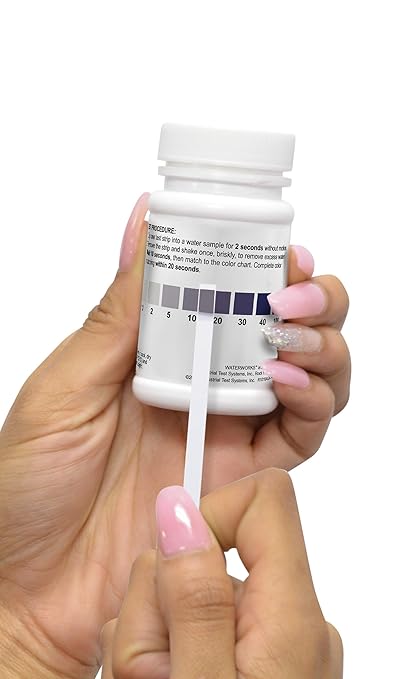 Industrial Test Systems WaterWorks 480065 Peracetic Acid Test Strip, 32 Seconds Test Time, 0-100 ppm Range (Pack of 50)