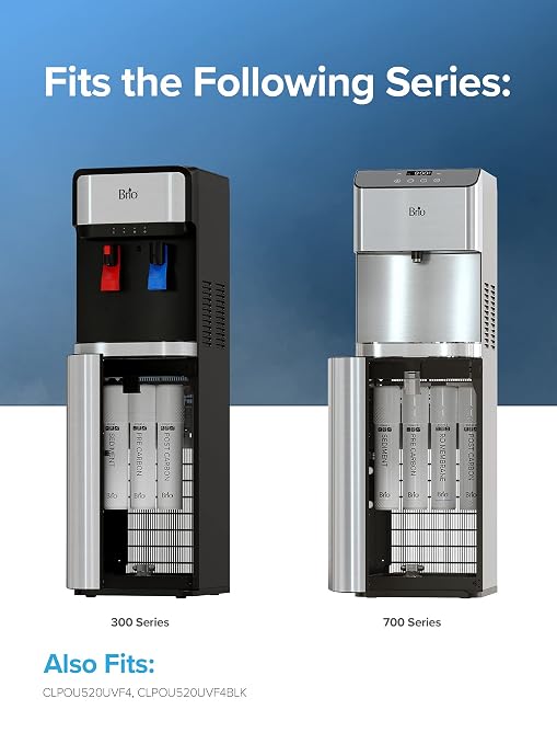 Brio Quick-Change Water Cooler Filter Cartridge - Stage-2 Pre Carbon - for Brio 300 & 500 Series, CLPOU520UVF4