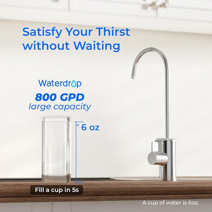 Waterdrop X8-F3 Filter, Replacement for All X8 800 GPD Series RO System | 24-Month Lifetime, Reduce PFAS, Long Filter Lifespan, Enhanced Filtration
