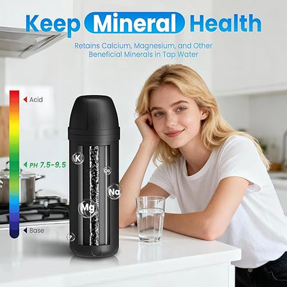 Under Sink Water Filter, House Faucet Water Filter for Kitchen Sink, Under Counter Direct Connect to Kitchen Faucet, Reduces 99% Chlorine, Bad Taste & Odor, 10000 Gallons, by DESENRUIS