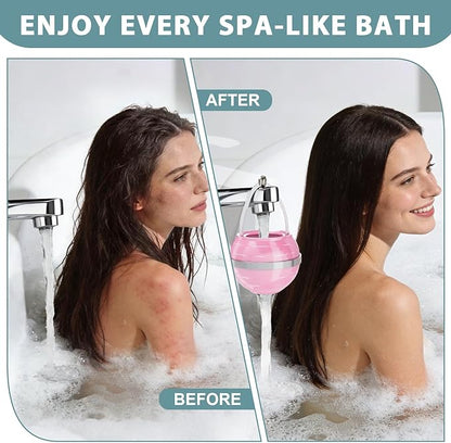 NIROKET Bath Filter for Tub, 8 Stages Bathtub Water Filter Removes Hundreds of Contaminants for Softer, Smoother Skin 2500 Gallons of Filtration, BPA Free