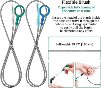 Patelai 8 in 1 Hydration Bladder Cleaning Kit Includes 3 Different Brushes and Drying Collapsible Bladder Frame, Water Reservoir Backpack Cleaning Kit
