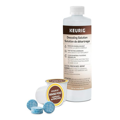 Keurig K-Duo Brewer Maintenance Kit + Descaling Solution and Rinse Pods