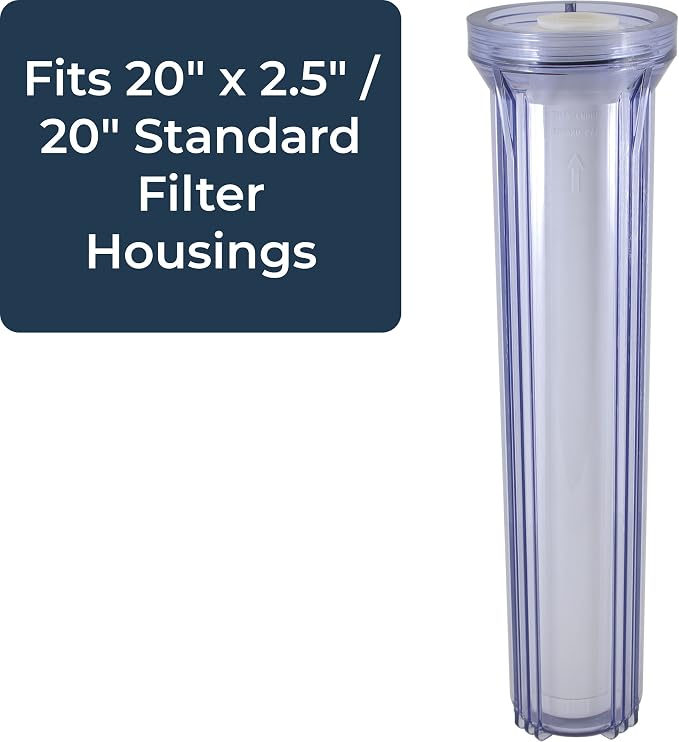 SpiroPure 20x2.5 Hard Water Filter Salt Free Softener Descale Polyphosphate