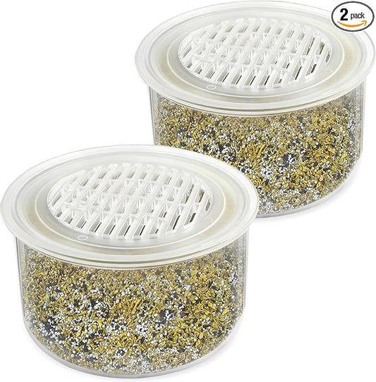 2 Pack Shower Head Filter Replacement Cartridge Compatible with All Canopy Fixed & Handheld Filtered Shower Head, For Hard Water Remove Chlorine And Other Impurities (2 Pack)