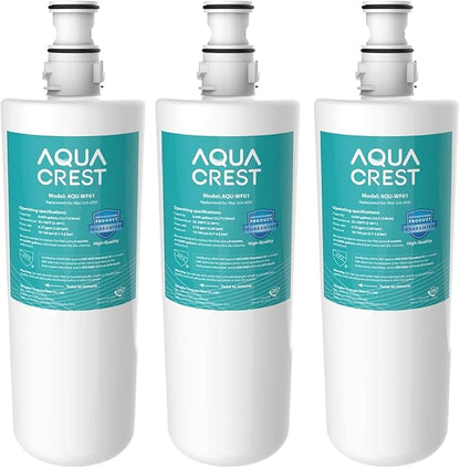 AQUA CREST 3US-AF01 Under Sink Water Filter, Replacement for Standard Filtrete® 3US-AF01, 3US-AS01, Aqua-Pure AP Easy C-CS-FF, WHCF-SRC, WHCF-SUFC, WHCF-SUF, NSF/ANSI 42 Certified, 3 Pack