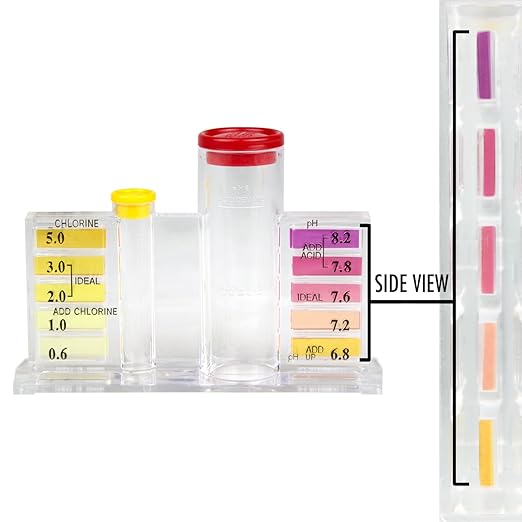 Poolmaster 22260 5-Way Swimming Pool or Spa Water Chemistry Test Kit with Case, Essential Collection