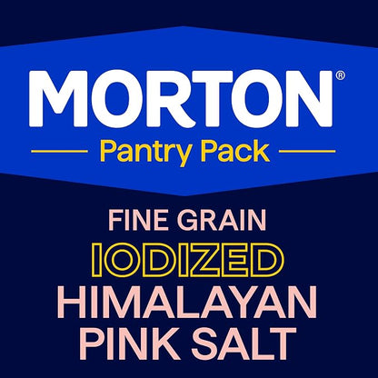 Morton Iodized Himalayan Pink Fine Salt 1lb., Resealable Pouch