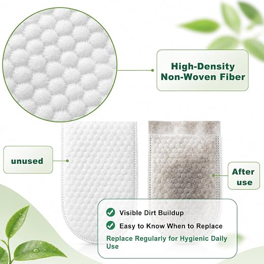 Faucet Filter Cotton Bags - Fits Spouts 1.1" & Under, Traps Limescale, Rust & Sediment, High Density Splash-Proof Universal Faucet Filter for Kitchen Sink Bathroom, 100PCS & 20 Fixed Straps