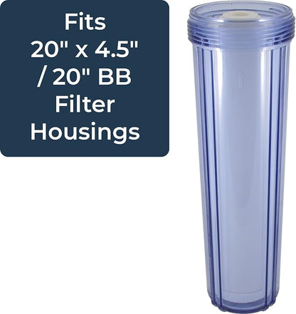 SpiroPure 20x4.5 Hard Water Filter Salt Free Softener Descale Polyphosphate