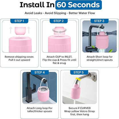 17-STAGE Bath Filter for Tub with Premium Design & Leak-Proof, 7000-Gallon Long-Life Cartridge with Vitamins C & E + Essential Minerals Removes Chlorine and Softens Hair, Skin & Nails | Patent Pending