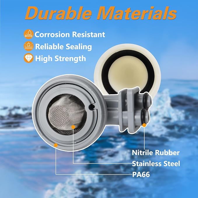 Water Softener Nozzle and Venturi Assembly Venturi Nozzle Assembly Kit Compatible with Whirlpool Kenmore Morton Rheem Replace#: 7187065 WS15X10027