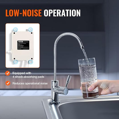 VEVOR Bottled Water Dispenser Pump System, 5 Gallon Dispensing System, Automatic Electric Water Dispenser, Single Inlet Water Jug Pump, Compatible Use with Coffee/Tea Machine, Refrigerator, Ice Maker