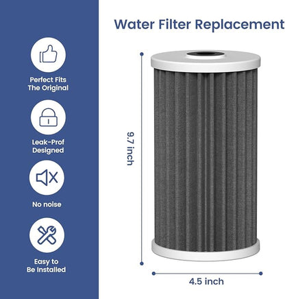 4.5"x10" 5 Micron Carbon Sediment Water Filter Replacement Cartridge Compatible with AO Smith Whole House Filtration Systems - AO-WH-PREL-RCP, 2 Pack