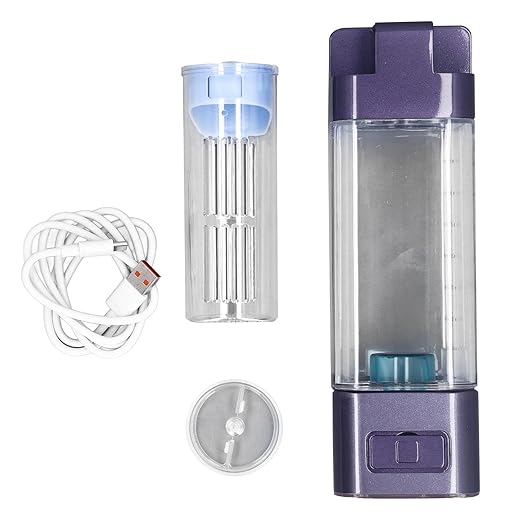 Hydrogen Water Bottle Generator, 350ml Portable USB Rechargeable, 2000 9000PPb Hydrogen Rich Water Cup for Fitness Office Travel