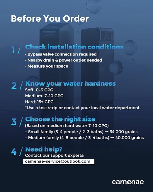 CS32 Pro 2026 Whole House Water Softener System 40,000 Grains | Smart WiFi App, 5 inch LED Color Touchscreen, Gen2 Up-Flow Regeneration Technology, Salt Level Reminder, Vacation Mode