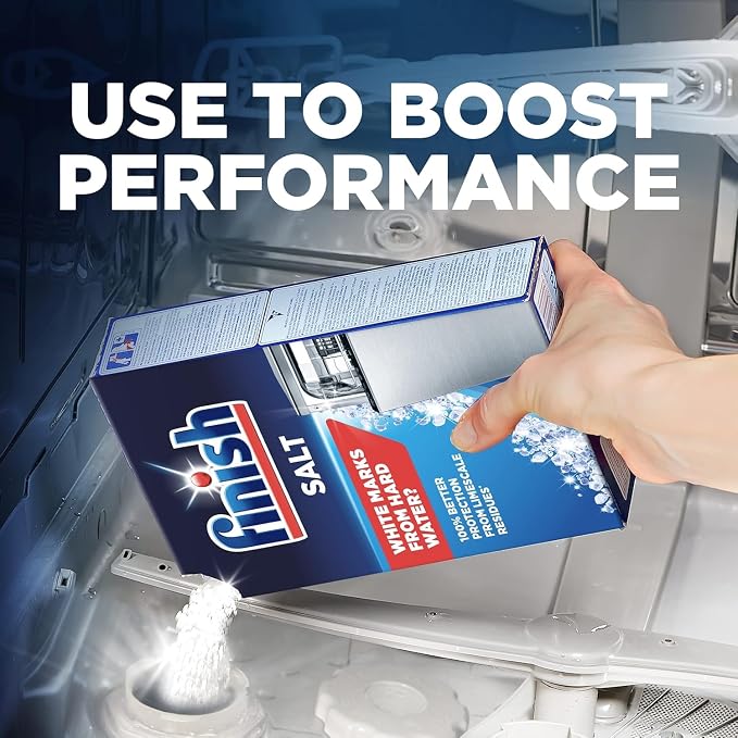 Finish Dishwasher Salt Helps Soften Water to Prevent Limescale and Watermarks, 2 KG