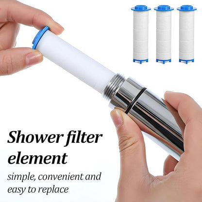 10PCS Shower Head Filters, 2.76x0.95in Showerhead Filters PP Cotton Replacement Cartridge for Various Specifications of Shower Heads