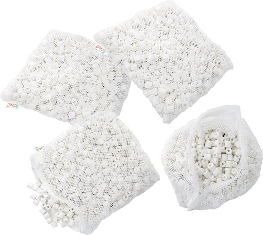 CNZ Premier Bulk Bio Ceramic Rings Filter Media for Aquarium Koi Fish Pond Reef Filter (20-lbs)