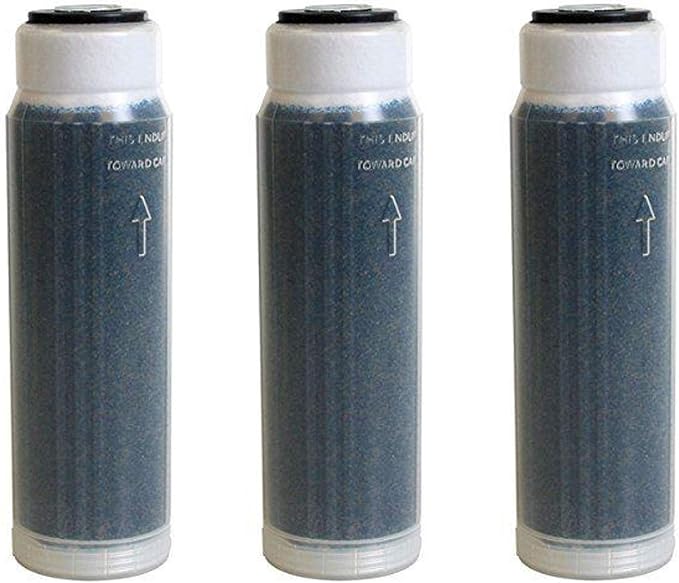 CFS Color Indicating DI Resin Cartridges, Resintech MBD-30-NG, 3 Pack | Mixed bed deionization for RODI aquariums, spot-free car wash & window cleaning; fits standard 10 x 2.5 in housings