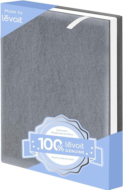 Levoit Vital 100 Air Purifier Genuine Replacement Filter, 1 Pack | AHAM VERIFIDE, High-Efficiency Activated Carbon for Removal of Smoke, Odors, Allergens, Pollen, Vital 100-RF, White