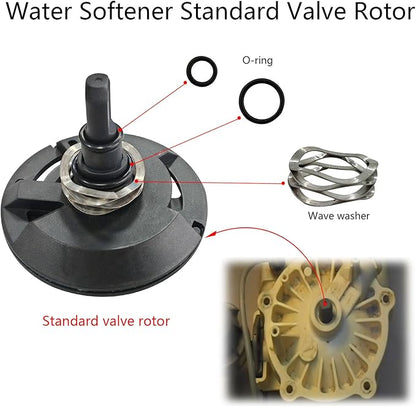 7238468 Water Softener High Flow Valve Rotor and Seal Kit Solved Leak Only Applicable to Valves with 5 Fixed Cover Screws