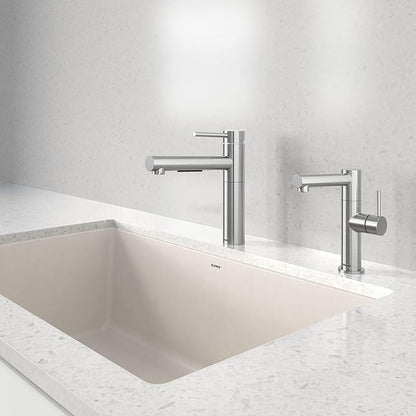Blanco 527559 Alta II Low Arc Pull-Out Kitchen Faucet - 1.5 GPM - PVD Steel