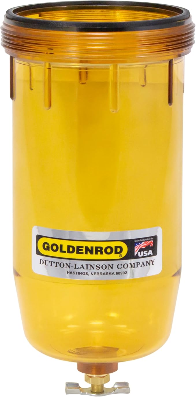 Goldenrod (495-4) Fuel Tank Filter Replacement Bowl Alcohol Resistant Polymer Material