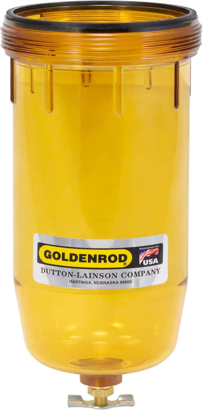 Goldenrod (495-4) Fuel Tank Filter Replacement Bowl Alcohol Resistant Polymer Material