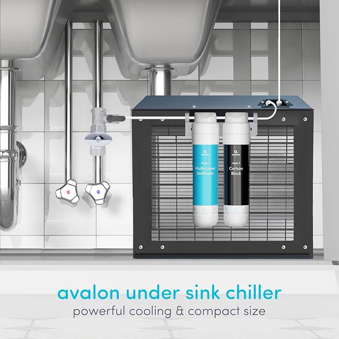 Avalon High Capacity Chiller Cooling System for Under Counter Use, Dual Filtration, NSF