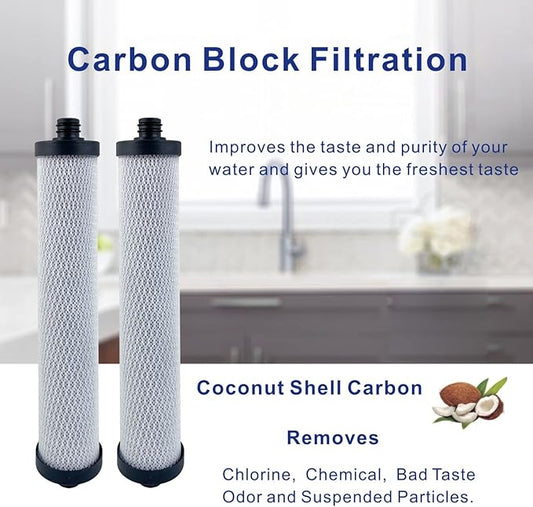 Replacement Filter Set 41400008/41400009 Compatible for Hydrotech Reverse Osmosis System, without membrane