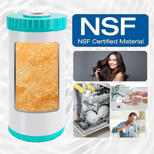 H&G Lifestyles Whole House Water Softener Filter Cartridge Replacement, Calcium Inhibitor Water Filter, Anti-Scale Filter, Fits Any Standard 10" x 4.5" Water Filter System