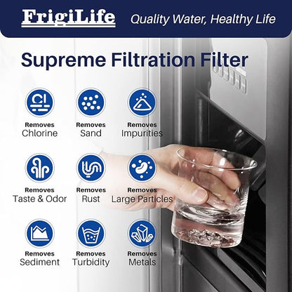 RWF5800A Refrigerator Water Filter Replacement for Frigidaire EPTWFU01 EWF02 Pure Source Ultra II, PureSource Ultra 2, SCWFTCTO, GP006, EPTWFUO1, MR022, JO22, BO022, TH-01, DE022, 1007 4PACK
