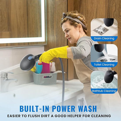 Ryamen Filtered Shower Head with Handheld, High Pressure 9-Spray Modes Detachable Shower Head with Filter for Hard Water-Remove Chlorine & Impurities, 2 Filters, Matte Black