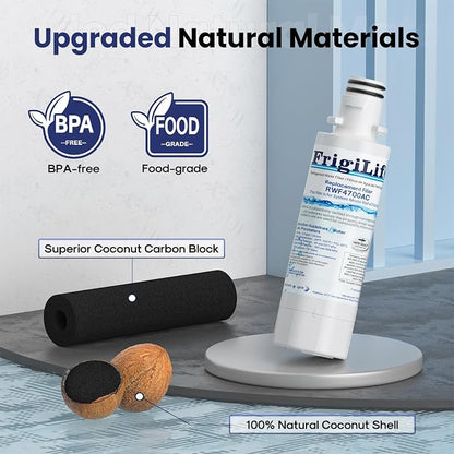 LT1000PC ADQ747935 Replacement Water Filter, Compatible with LG LT1000PC/PCS, LT1000P, MDJ64844601, ADQ74793501, ADQ74793504, LFXS26973S, LMXS28626S, LFXS28596S Kenmore 9980 Filter,4PACK