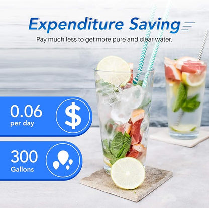 ICEPURE RWF5800A Refrigerator Water Filter Replacement for Frigidaire EPTWFU01, EWF02, Pure Source Ultra II, PureSource Ultra 2, SCWFTCTO, GP006, EPTWFUO1, MR022, JO22, BO022, TH-01, DE022, 1007 3PACK