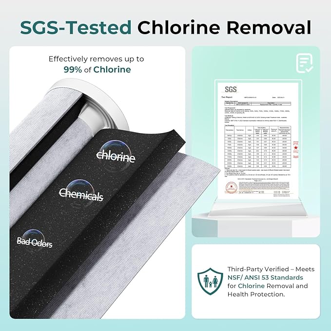iSpring Heavy Metal Whole House Water Filter System, Reduce 99% Chlorine, Lead, Sediment & Odor, 5-Layer Whole House Water Filter, SGS-Tested, 10” x 4.5” Filters, 1” Inlet/Outlet, Model: WGB21B-KS