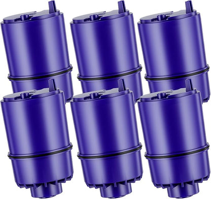 Faucet Water Filter Replacement for All PUR®, PUR®Plus Faucet Filtration Systems Compatible with NSF Certified Water Filter for Pur® RF-9999® and RF-3375, 6 Pack