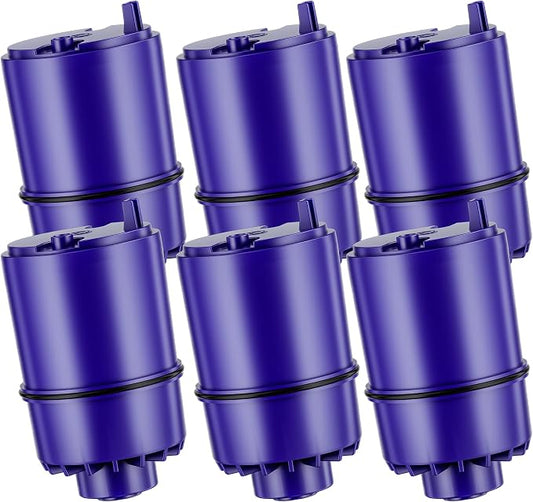 Faucet Water Filter Replacement for All PUR®, PUR®Plus Faucet Filtration Systems Compatible with NSF Certified Water Filter for Pur® RF-9999® and RF-3375, 6 Pack