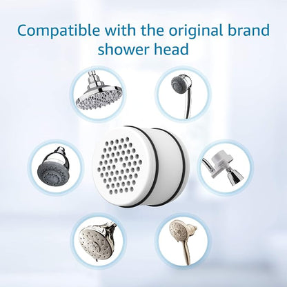 AQUA CREST WHR-140 Shower Filter Replacement Cartridge for Culligan® WHR-140, WSH-C125, ISH-100, HSH-C135, Shower Head Water Filter, with Advanced KDF Filtration Material, Pack of 3