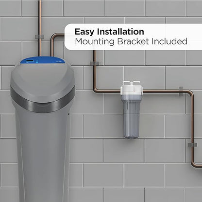 EcoPure EPW2VC Whole Home Water Filtration System – Valve-in-Head Design with Built-In Bypass Valve & Clear Sump – Reduces Sediment, Rust, Dirt & Chlorine Taste – Fits Standard Capacity Filters