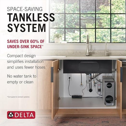 Delta Faucet Clarifi Under Sink Reverse Osmosis Water Filter System with Matte Black Traditional Beverage Dispenser Faucet