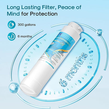 ICEPURE Alkaline RWF5800A-AL Refrigerator Water Filter Replacement for Frigidaire EPTWFU01, EWF02, Pure Source Ultra II, PureSource Ultra 2, GP006, BO022, MR022, SCWFTCTO, 4562222, Enhances PH, 3Pack