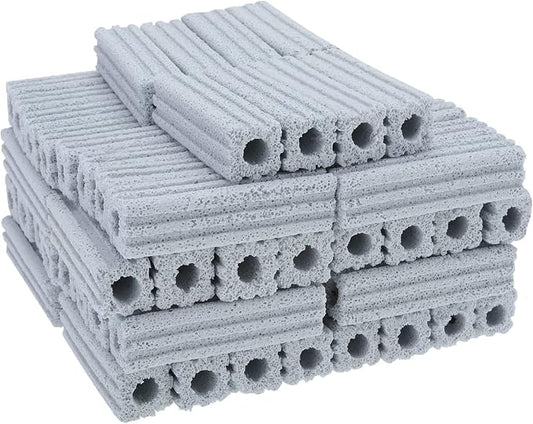 RealPlus Ceramic Bio Filter Media for Aquarium Sump Canister Pond Fish Tank, Vast Surface Area (3.8" Length / 72pcs)